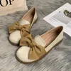 Casual Shoes 2024 Spring Autumn Woman Flat Sole Single British Style Fashion Microfiber Leather Women's Causal Loafers