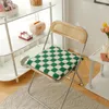 Kussen retro schaakbord plaid stoel antislip lam kasjmier kussen dineren patio kantoor winter zachte warme billen