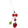 Keychains porte-clés en perles de fraise pour filles sweet cool y2k sac h9ed