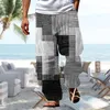 Herenbroek Resort 3D Gedrukte Casual broek Elastische taille Drawing Losse fit rechte been Summer Beach 36 Board shorts