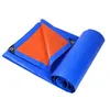 Verdikte slijtvaste zonnebrandgreep Tarpaulin Outdoor Blue Orange Plastic PE Shady Sails Geschikt voor picknickkussensteun 240420