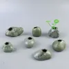 Vases DIY Ceramic Mini High-end Smooth Cute Hydroponic Flower Irregular Stone Vase Ornament Table