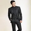 Costumes masculins 3 pièces Silm Fit 2 Button Suit Jacket Jacquard Gest Pantal