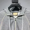 Men's plus Outerwear & Coats Sizehoodies hoodies suit hooded casual fashion color stripe printing Asian size wild breathable long sleeve 422rf