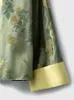 Damenjacken Birdtree Real Silk Song Brocade chinesische Style Mantel Frauen Langarm gegen Nacken Jacquard Retro Strickjacken 2024 Spring C43621QC