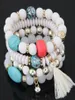 2020 Bohemian Bracelets for Women Tassel Charm Bracelets Bangles Candy Color Bijoux Multilayer Pulseira Feminina Bracelets6251256