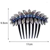 Coix de cheveux Luxury Crystal Swinestones Fleur Clip Cliss Vintage Hairpins Bridal Wedding Headress