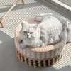 Poduszka japońska słomka futon tatami mata gniazda zagęszczona gruntowa wykusza medytacja domowa rattan