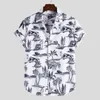 Мужские повседневные рубашки рубашка этническая T Mens Короткая блузя печать мода Men Art 3D цифровая одежда Retro Vintage Vintage