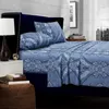 Living Queen Lap Set Soft Egyptian Cotton Sateen Printed Paisley Sheets Deep Pocket 4 -Piece Bedding Sets 240425