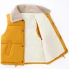 Vestes ccy kids down veste veste garçons filles hiver sans manches manteau de vêtements d'enfants parkas tout-petits