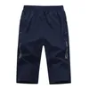 Heren shorts Men Summer Solid Color Zipper Pocket Slim Quick Dry Pants Streetwear Beach Fitness Basketball Sports Short