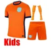 Netherlands Football Jersey Memphis Coupe d'Europe 24 25 Holland Club Soccer Jersey de Jong Virgil Dumfries Bergvijn Klaassen Blind de Ligt Men Kid Kit Kit Football Shirt