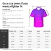 Chemises décontractées pour hommes Shirt imprimé néon Purple Pink Vintage Hawaiian Man Short-Sleeve Beach Street Style Design OversizeS Blans