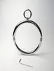 Latest Unisex Stainless Steel Bondage Neck Ring Collar Restraint Necklet Necklace Pins Locking Adult BDSM Sex Games Toy6052493