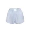 Short féminin fufucaillm y2k pyjama féminin taise élastique mi-monte salon rayé micro gingham boxers bottoms bott