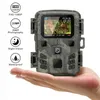 Mini Trail Camera en plein air 4k HD 20MP 1080p Infrarouge Vision nocturne Motion de chasse activée Game de chasse IP66 Cam sauvage imperméable 240423