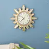 Decorative Figurines Modern 25/35 Cm Unmotivated Wall Clock Snowflake Shape Hands Ornaments Plastic Frame Timepiece Rustic Art Decor