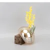Vasi di vetro in marmo Vaso marrone Ornamenti di fiori marroni Ornamenti idroponici fiore decorazione del vaso di fiori contenitore