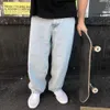 Big Boy Jeans Diseñador Skater Polar Leg ancho de mezclilla