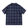 Summer Men's's Designer Imprimé Bouton Cardigan Silk Silk à manches courtes Top de haute qualité Fashionable Men's Swimming Shirt Shirt Shirt Taille Européenne M-3XL RE35
