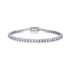 Tennis Bracelet Ladies 925 Sterling Silver Birthstone Hip Hop Sieraden kunnen worden aangepast elke maat 240429