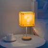 Tafellampen massief houten vierkante leding lamp bedlicht lampu USB powerd nacht bed deco Deco -bureau