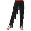 Stage Wear Womens Tassel Latin Dance Pants gelaagde Fringe Tango Cha-Cha Samba Trousers Performance Practice Practice Dancewear