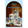 Doll House Accessories LED lights DIY doll house 3D assembly toy house boy and girl birthday gift childrens cross house villa dreamy princess castleL2405