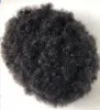 Super dünne Haut Afro Toupe schwarzes Haar unverarbeitetes chinesisches menschliches Haar Afro Kinky Curl Full Pu Toupe für schwarze Männer 2058541