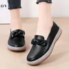 Casual Shoes Women's 2024 Spring British Style Small Leather Moccasins Flat Loafers