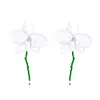 Boucles d'oreilles en peluche zaa surélevée en forme de fleur en métal pour les femmes exagérées à l'huile déposant des pétales de pétales