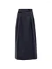 SAIRS FENLORAS FILED PLARD SKIRT LEISURE Comuting Office de cintura alta Lady Midi Jupe Spring 2024