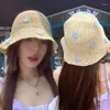 Boinas femininas de verão chapéu de palha de palha de palha