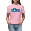 Polos da donna Aqua - T -shirt del logo della band divertenti abiti estivi camicie strette per donne