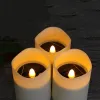 Dekoracje LED Solar Candle Flame Lampa Outdoor Garden Lawn Stakes Light For Home Courtyard Festival Ogród Lampa Candle Lampa