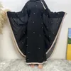 Abbigliamento etnico Chiffon Ciordino sciolto Batwing Abaya per donne Dubai Simple Turchia Islam Abito modesto kaftano musulmano con hijab
