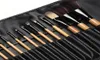 Brushes de maquillage professionnels Définir 18 pcs Broshes dans un sac en cuir noir comme les liens de maquillage Brushes Tools Big Deal 9987699