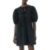 Casual Dresses CHQCDarlys Women S Summer Babydoll Mini Dress Tie Up Front Puff Sleeve A Line Cute Loose Short