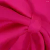 Party Dresses Rose Red For Women Summer Elegant Girl Sexig Big Bow Split Robe BodyCon 2024 Trend Vestidos Mujer Femme Roupas