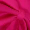 Vestidos de festa Rose Red For Women Summer Summer Girl Sexy Big Bow Split Robe Bodycon 2024 Trend vestidos mujer femme roupas