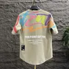 Top stampare magliette maschi magliette di heather da uomo alfabeto watercolor kpop abiti coreano moda moda tendenza all'ingrosso XL 240430