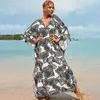 Vacation Robe Beach Loose Taille Long Jiron Bikini Swimwear Cover Up Sun Protection Shirt for Women