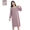 Nachtwäsche Frauen Frauen Sommernachthemen Cotton Pyjamas Plus Größe Lose Lounge Kleid weibliche weiche bequeme Nachthemd Heimkleidung