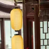 Настольные лампы японские наружные солнечные светильники светильники подвесные бумажные шелковые лампы водонепроницаемые орнамент