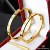 Bracelet Designer Gold For Woman Fashion Luxury Bijoux charmant Womens Titanium Steel 18K Gold Brand Christmas Cof5
