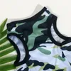 Hundekleidung Camouflage Weste bequeme Haustier Welpe T -Shirt Frühling Sommer kleiner Hunde Sonnenschutz Süße Lieferungen 240428