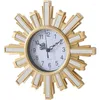 Decorative Figurines Modern 25/35 Cm Unmotivated Wall Clock Snowflake Shape Hands Ornaments Plastic Frame Timepiece Rustic Art Decor