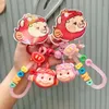 Cartoon Fishing Pig Man Pink Puppe Pendelled Puppe Schlüsselbund Anhänger Puppe kreatives Accessoires Geschenk