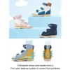 Ortoluckland kinderen orthopedische sandalen voor kinderen zomer lederen platte voeten schoenen mode ademende peuter schoenen maat 22-32 240415